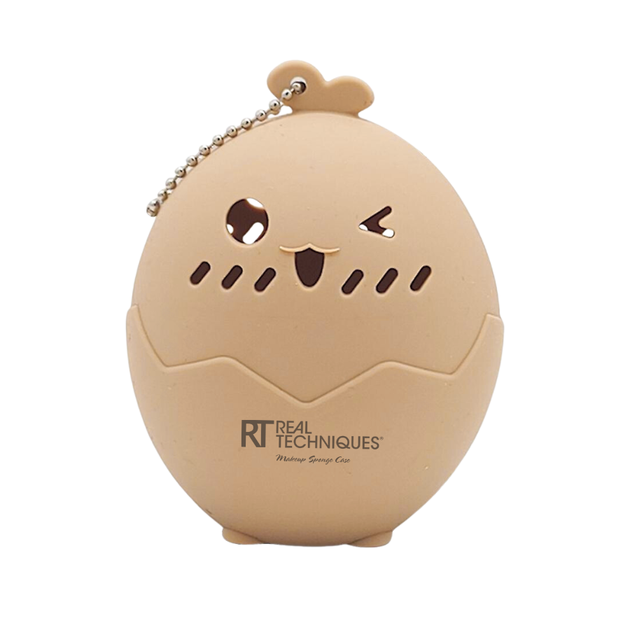 Hộp Đựng Bông Phấn Trang Điểm Silicone Cao Cấp RT Real Techniques Holder Powder Puff Storage